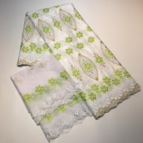 Top Quality Embroidery African Bazin Riche Fabric With Stone Nigerian Brocade French Cotton Tissu Africain Brode Dress Material