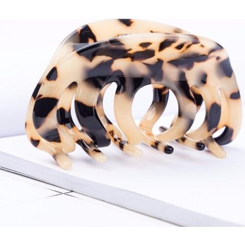 8cm Long Large Hair Claws Torise Shell Color Fashion Hair Accessories Headwear Hair Clip Acetate for Adult