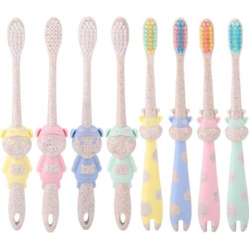 Deer Pig Cartoon Baby Cute Soft-bristled Toothbrush for Children Teeth Character Training Toothbrushes Baby Dental Care Tooth
