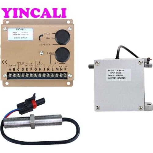 1PC ADB225 Generator Actuator 24V with 1PC Speed Controller ESD5111 and 1PC Speed sensor 3034572
