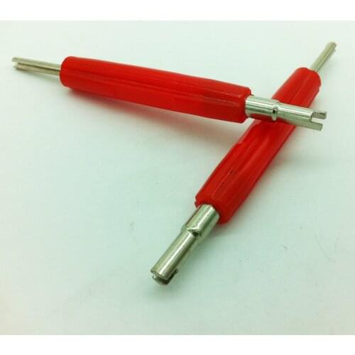 1PC 2 Ways Tyre Valve Stem Core Remover Key Tool Air Conditioning and Auto Car Motorcycle Bicycle Car Truck Motor Repair Tool
