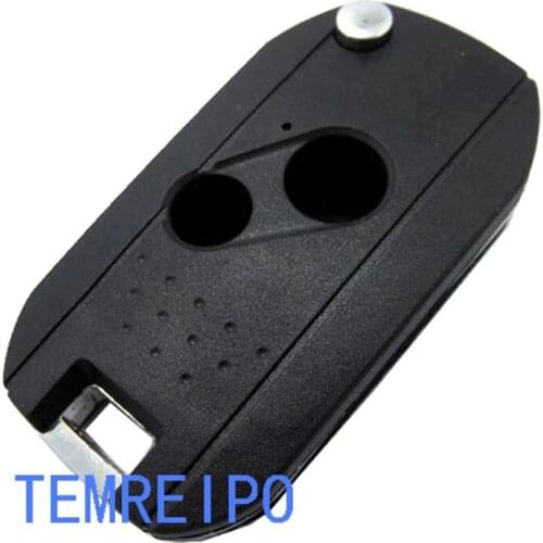 10pcs/lot 2 Button Folding Flip Uncut Blade Remote Car key case Shell fob cover Keyless for Honda Accord Civic CRV Pilot