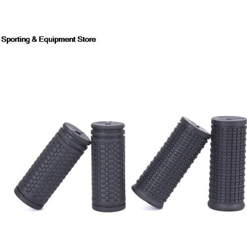 2Pcs Rubber Bike Handlebar Grips Cover MTB Mountain Bicycle Handles Anti-skid Bicycles Bar Grips Fixed Gear Bicycle Parts