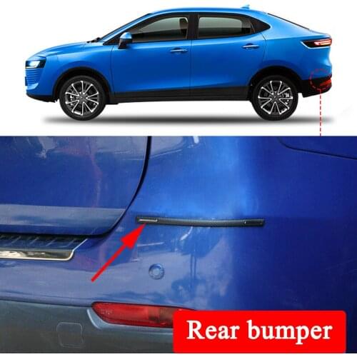 Anti-Collision Carbon Fiber Styling Car Auto Door Bumper Corner Edge Guard Scratch Protector Stripes Universal Accessories 4PCS