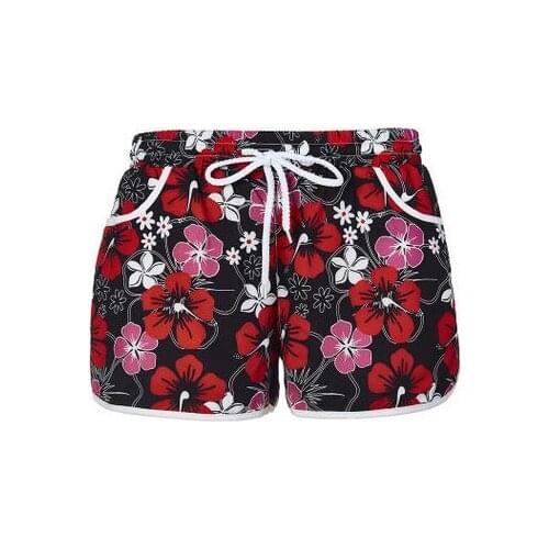 50pcs/lot fedex fast beach casual print shorts lady print summer shorts female floral cross pans shorts