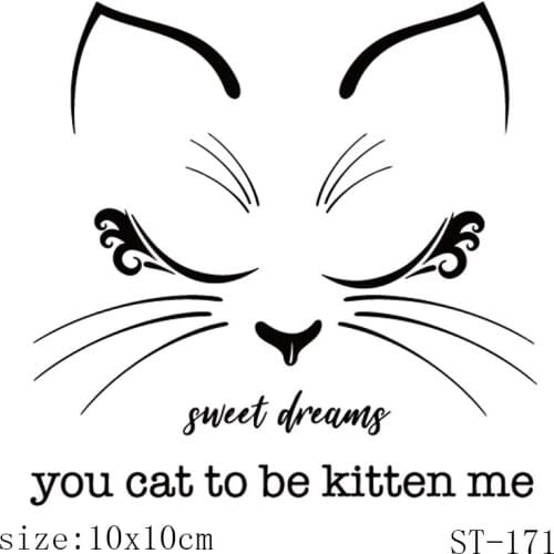 AZSG Sweet Dreaming/Cute Cat Clear Stamps/Seals For DIY Scrapbooking/Card Making/Album Decorative Silicone Stamp Crafs