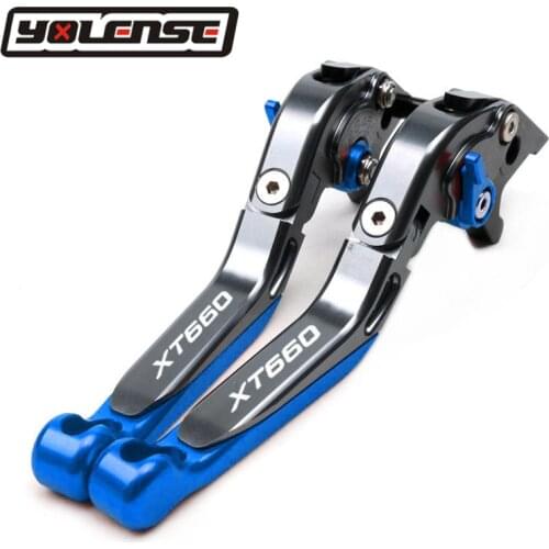 For YAMAHA XT660 XT 660 XT660X XT660/X/R 2004-2017 Motorcycle CNC Accessories Adjustable Folding Extendable Brakes Clutch Levers
