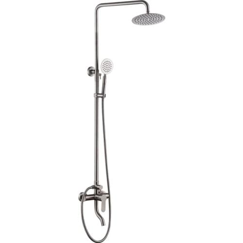 Shower System shower set rainfall faucet hot and cold brushed Shower faucet Bathtub thermostatic shower mixer