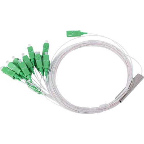 Power Meter Micro Fiber Optic Splitter 1x16 0.9SM SM SC/APC PLC Type Optical Splitter 1260 to 1650nm Digital Wattmeter