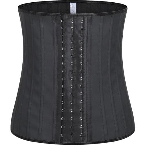 25 Steel Boned Latex Corset Women Waist Control Corset and Bustier Underbust Waist Trainer Corset Slimming Shaper XXS-XXXXXXL