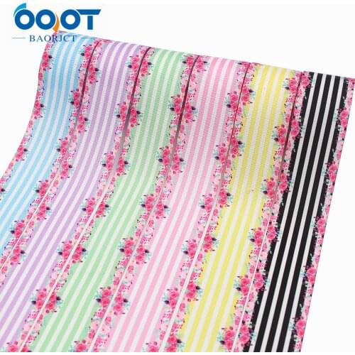 L-20919-1049,38mm 10yards geometry Flower Thermal transfer Printed grosgrain Ribbons,bow cap DIY party gift packaging materials