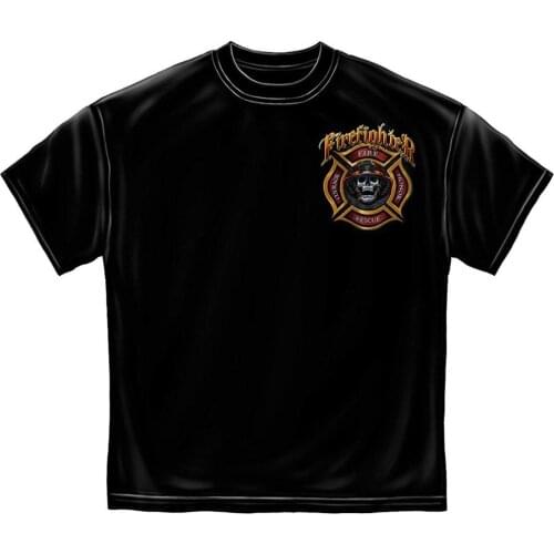 New Brand-Clothing T Shirts Firefighter Tee Shirt - Fire Rescue Gifts for Men - Fireman Maltese Tshirt T Shirt