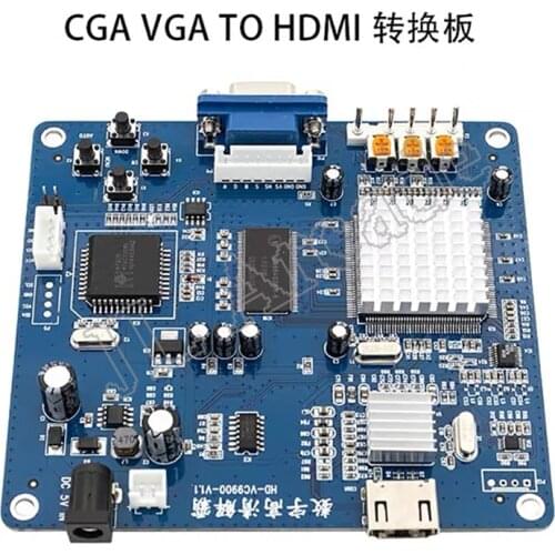 Newest CGA TO HDMI converter RGBS / CGA / EGA to HDMI converting Board PCB for HD LCD monitor arcade game cabinet machine