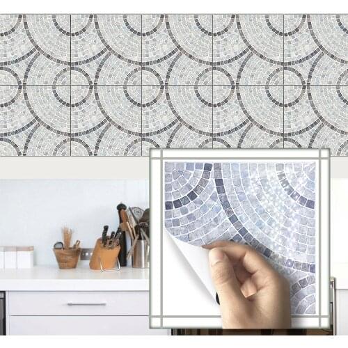 New Hot Living Room Sofa Background Wall Stickers Decal Bathroom House Kitchen Tile Wall Sticker Waterproof Wallpaper Home Decor