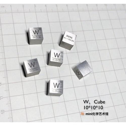 Periodic Phenotypic Cubes of Tungsten Metal Are 19.25g W 99.95 Tungsten Cubes with Edge Lengths of 10mm