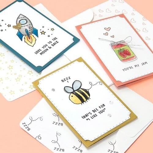 "you Are My Jam""love You" Cutting Dies & Coordinating Stamp for Scrapbooking Craft Embossing Stencil Die Cut Card Making Photo