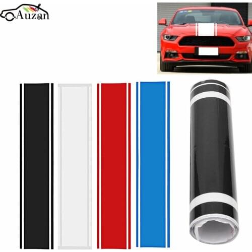 1x Car Decal Vinyl Graphics stickers Hood Dual Racing Stripe for Mustang 938