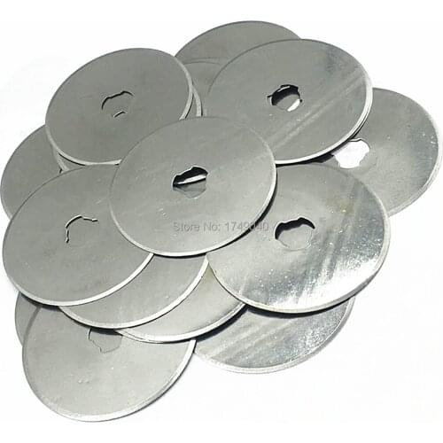 20pcs 45mm Rotary Cutter Blade 45mm*8mm*0.3mm Refill Blades Quilting Sewing Fabric Leather Paper Craft Cutting Tools