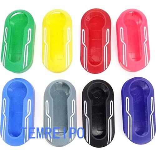 20pcs/lot Colorful Replacement key Cover Case for Fiat 500 Panda Punto Bravo Case Remote Key Shell