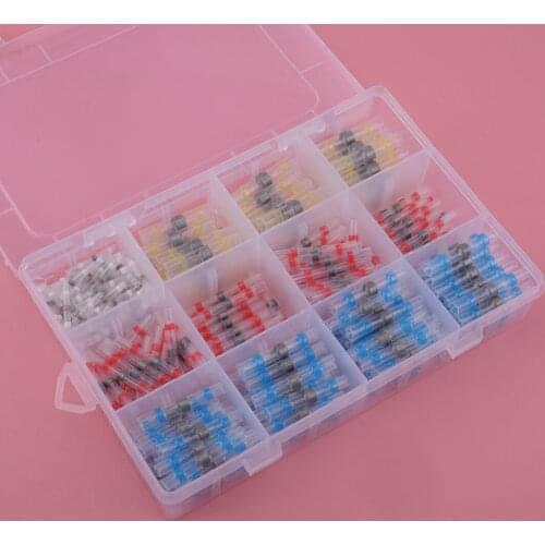 300 Pcs Waterproof Welding Heat Shrinkable Solder Terminals Ring Connector Tube Sleeve Tool Parts