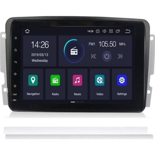 4G+64G Android 10 In Dash Car Stereo Redio DVD Player for Mercedes/Benz/W209/W203/M/ML/W163/Viano/W639/Vito GPS Navigation Unit