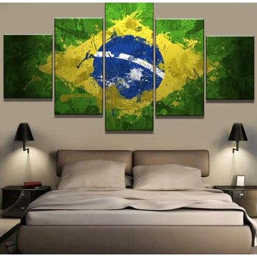 5 Panel diamond painting full square round diamond embroidery Brazil Pride Flag rhinestone Of Picture,home decoration,A2125