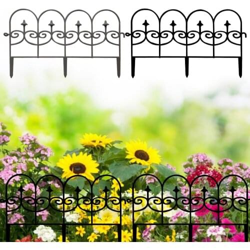 5PCS Garden Border PP Plastic Fence Decorative Edging Plant Bordering Lawn Macrame Fence For Yard Garden Decoration Drop Ship