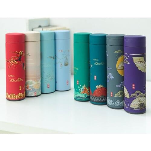 500ML Vacuum Flask Thermos Mug Coffee For Tea Stainless Steel Cup Portable Car Holder Insulated Bottle Travel Thermal Tumbler