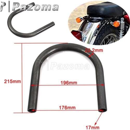 7/8" 1" Cafe Racer Rear Seat Frame Hoop Brat Loop Tracker End For Honda Kawasaki Suzuki Yamaha CC CB XS GS 550 650 750 850 1100