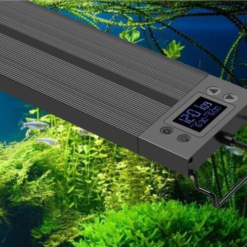 Aquarium LED Light Waterproof Fish Tank Light 24-42 Inch Underwater Lamp Aquariums Decor Lighting Planted Lights EU Plug 60/90CM
