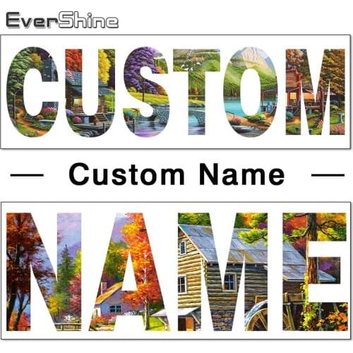 EverShine Diamond Painting Photo Custom Name Diamond Embroidery Mosaic Art Letter Picture Cross Stitch Handmade Gift New Arrival