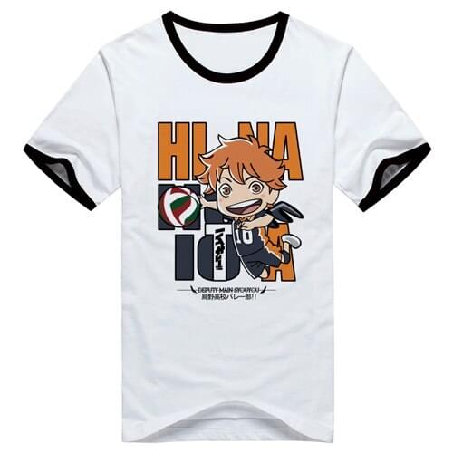Anime Haikyuu Cosplay T-shirt Casual Polyester Short Sleeve Cute Print Harajuku Style T-Shirt Size S-2XL