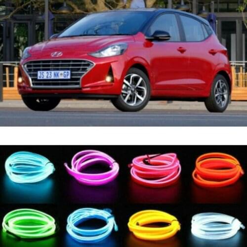 5m el Atmosphere Lamp Interior Mood Lighting For Hyundai Genesis Getz Grandeur i10 i20 i40cw Matrix Santa Fe creta Sonata