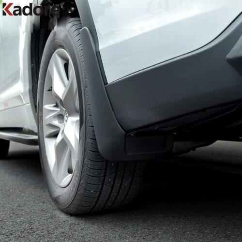 Car Mudflaps Splash Guards For Toyota Highlander 2015 2016 2017 2018 2019 Mud Flaps Mudguards Front Rear Fender Accessories