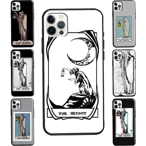 The Hermit Tarot Card For iPhone 12 Pro Max mini Case For iPhone 11 Pro Max XS 7 8 Plus X XR SE 2020 Cover