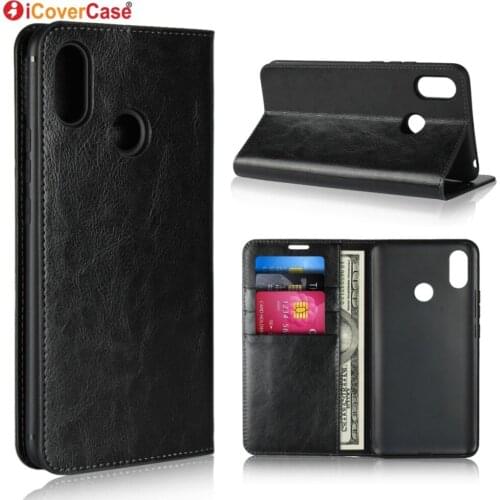 Mi Max 3 Luxury Real Genuine Leather Wallet Case For Xiaomi Mi Max 3 Flip Cover Card slot Stand Protect Case for Mi Max 3