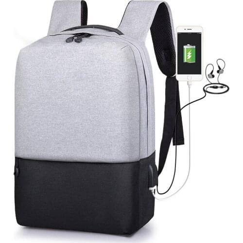 Business backpack Menundefineds Western style computer bag Multifunctional double shoulder bag simple Fashion schoolbag