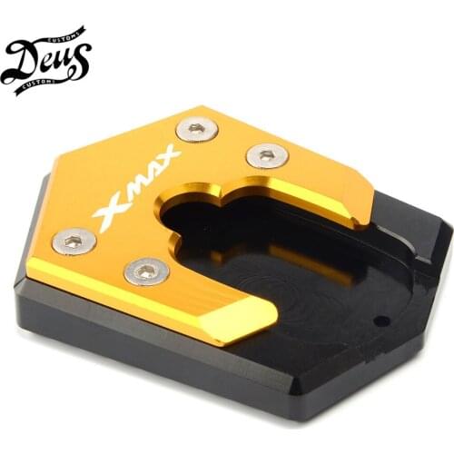 For YAMAHA XMAX 300 X MAX X-MAX300 2017-2018 2019 High Quality Motorcycle CNC Side Stand Enlarge Plate Kickstand Extension Pad