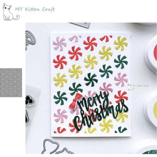 MT Craft Metal Cutting Dies Circle flower windmill frame Scrapbook Album Decorative Embossing Stencils Paper Card Crafts Die Cut