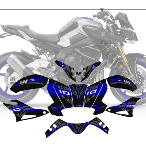 For Yamaha MT10 FZ MT - 10 Stickers Tank Pad Protector Fairing Fender Motorcycle Knee Decal Fuel 2016 2017 2018 2019 2020 2021