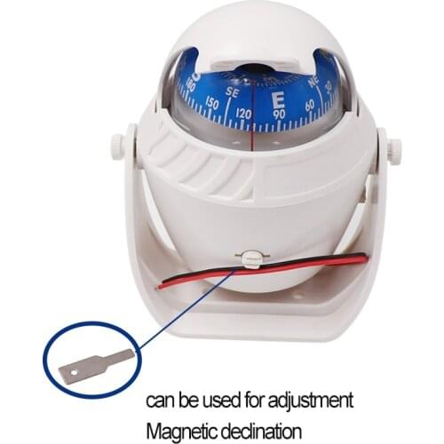 1PCS NEW Compass Marine With LED Light boat equipment Sea Electronic Digital Compass Boat Caravan for Truck Black Car Military