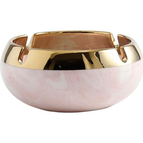 Ceramic Ashtray Retro Chinese-style Simple Large Size Living Room Teapoy Table Creative Cool Trend Multi-functional Ash Tray