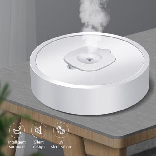 Movable UV Sterilizer Ultrasonic Cool Mist Air Humidifier Diffuser Purifier UVC Sterilization Aromatherapy Diffuser For Home