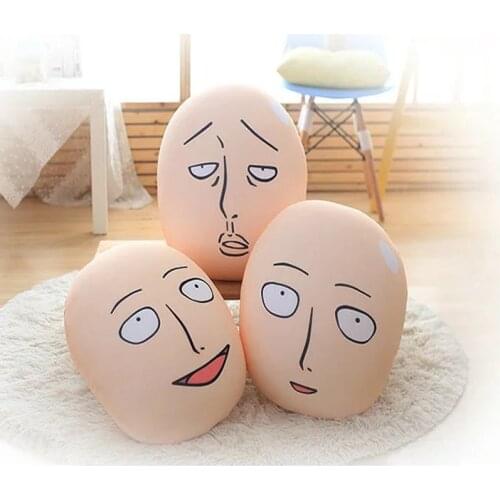 Plush Pillow Saitama Teacher Creative Anime Peripheral Gift The Strongest Bald Man Doll