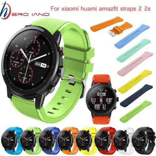 For Huami GTR Watch Strap For Xiaomi Amazfit gtr 47mm / Amazfit stratos 3 Smart Watch Band Bracelet For Amazfit bip/Stratos/Pace