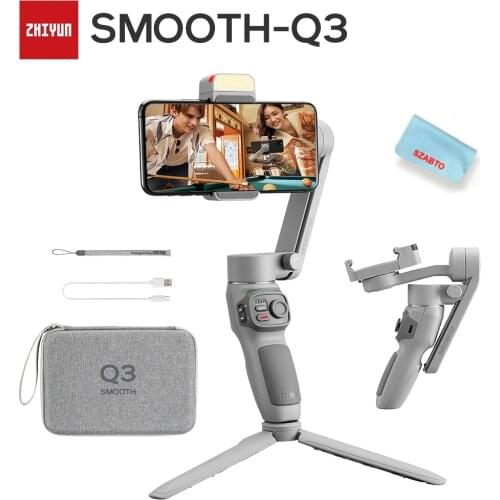 Snoppa Atom 3-Axis Foldable Pocket-Sized Handheld Gimbal Stabilizer for Huawei IPhone Smartphone Action Camera,Wireless Charging