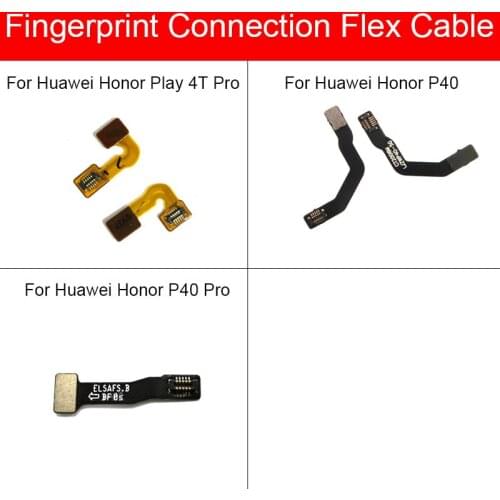 Fingerprint Sensor Scanner Touch ID Connect For Huawei Honor Play 4T Pro P40 Home Return Sensor Flex Cable Replacement Repair