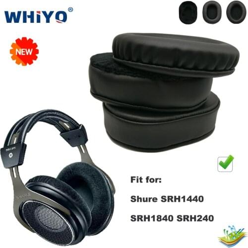 Replacement Ear Pads for Shure SRH1440 SRH1840 SRH240 Headset Parts Leather Cushion Velvet Earmuff Earphone Sleeve Cover