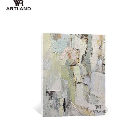 Modern colorful abstract art painting Handmade knife thick oil painting on canvas module hanging picture for living room wall