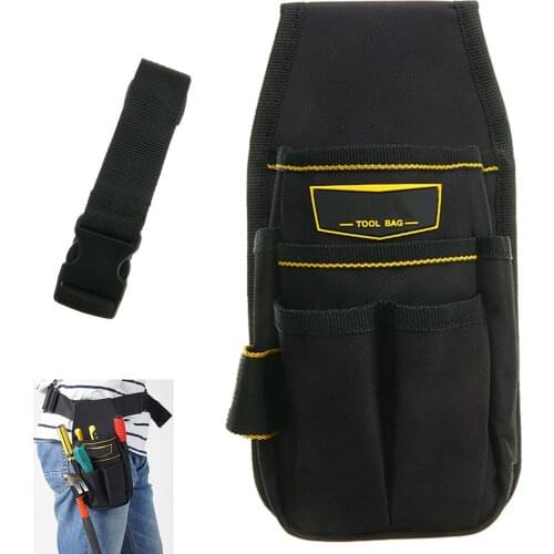 Electrician Tool Belt Bag Portable Waist Pocket Pouch Belt Tool Storage Holder Maintenance Accessories
